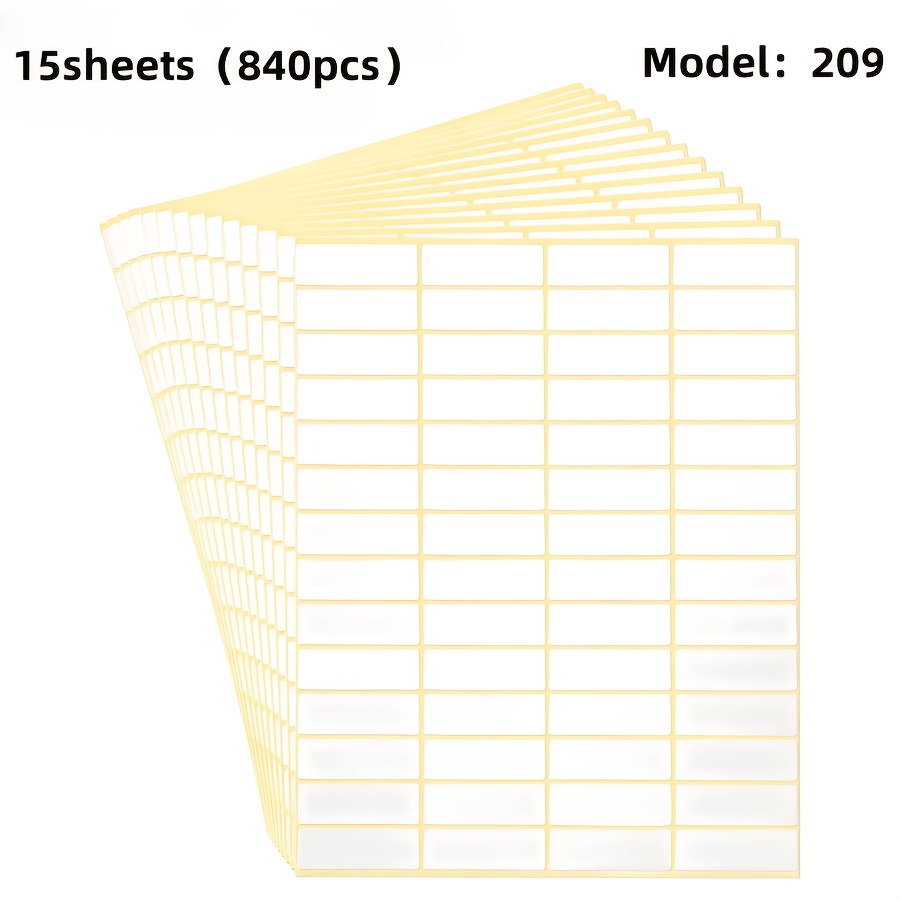 

15 (840pcs) , Blank Container For , Folders, , , Organization, , 0.51x1.5 ,