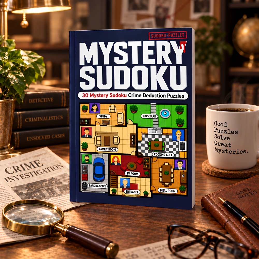 Mysterious Sudoku Deduction Puzzle Book with 30 Logic Challenges