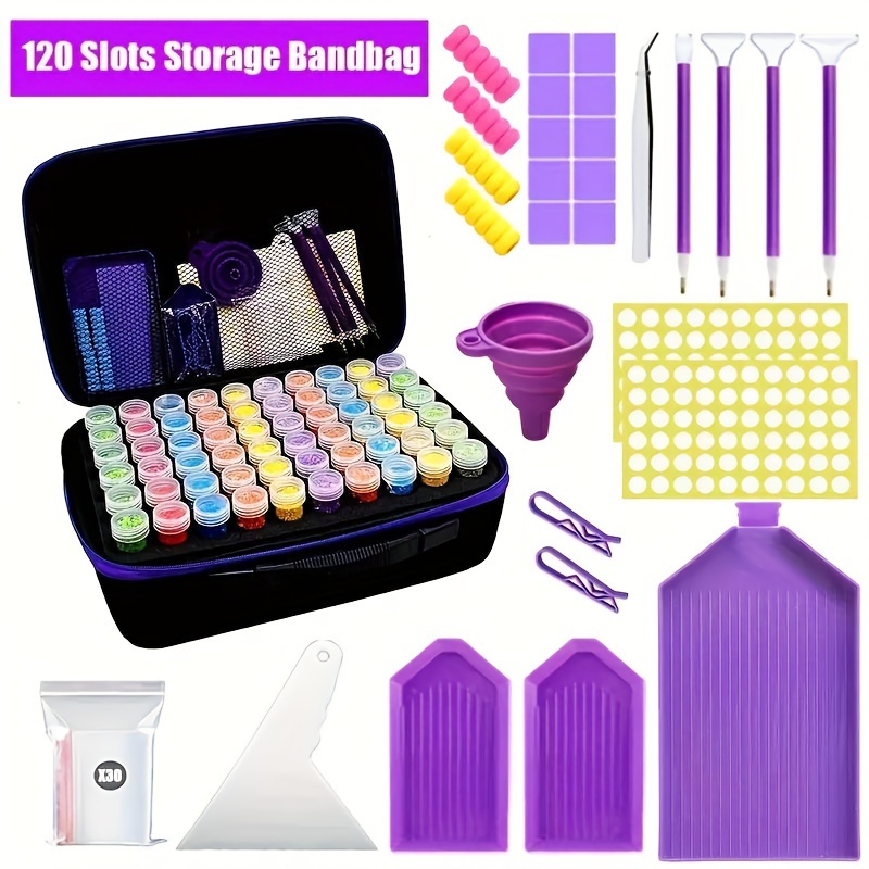 

Diamond Painting Accessories Kit 30/60/120/240 Slot Storage , Bottles, Painting , Embroidery Supplies, For Diamond Art Enthusiasts