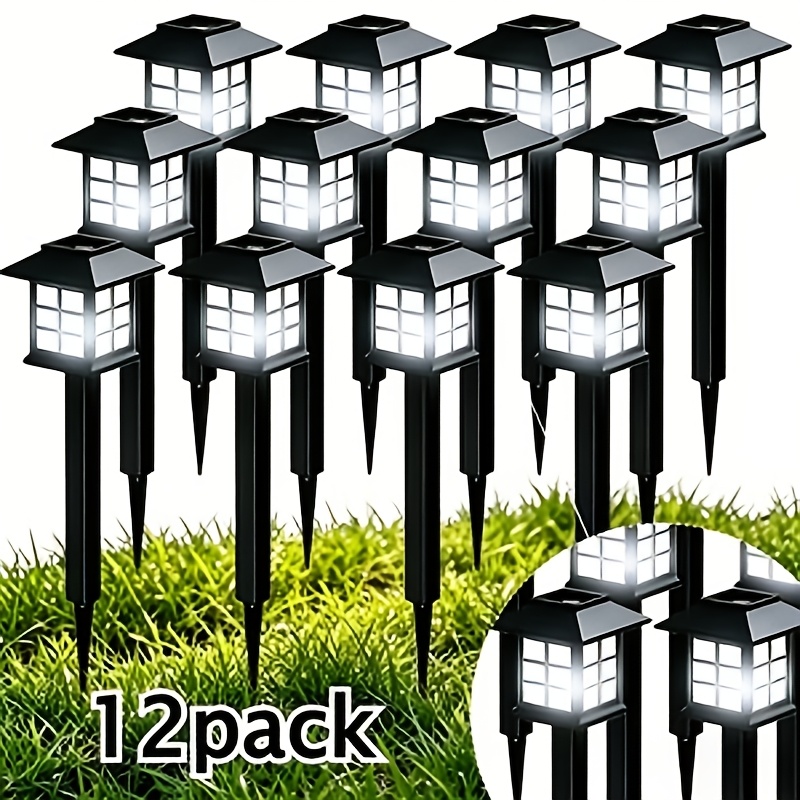 TEMU Energy-saving Solar Outdoor Lawn Light, Ip54 Waterproof Led Landscape Lamp, Versatile Decorative Lighting For Garden, Yard, Pathway, Sidewalk,