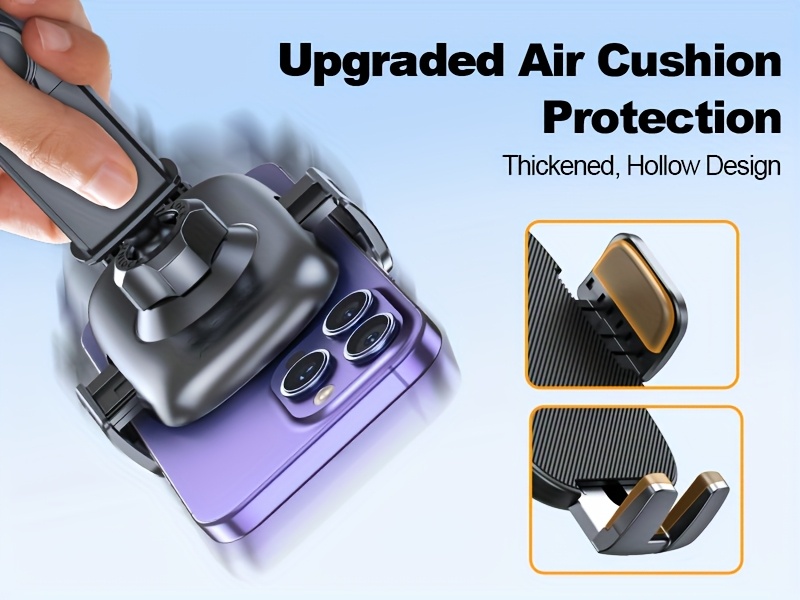 BABACOM 3-in-1 Multifunctionele Mobiele Telefoonhouder Auto Zuignap met Superieure Griptechnologie voor dashboard, luchtroosters, bureaublad, 360° Draaibaar en Eénhandige Ontgrendeling Auto Mobiele Telefoonhouder voor 10,16-17,78 cm Telefoon