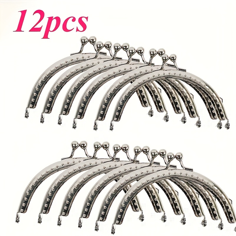 TEMU [vintage Metal Frame Clasps] 12pcs Wallet Making Supplies And Metal Frame Wallet Bag Handbag Wallet Making Replacement Supplies (8.5cm/3.35