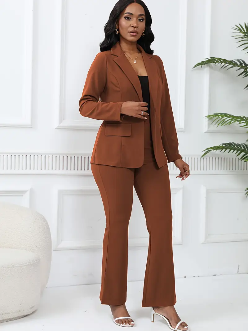 X2468# European and American New * Women'*-Piece Suit Jacket Long Sleeve * Fit with Pants Work Professional Set X2468# European and American New * Women'*-Piece Suit Jacket Long Sleeve * Fit with Pants Work Professional Set