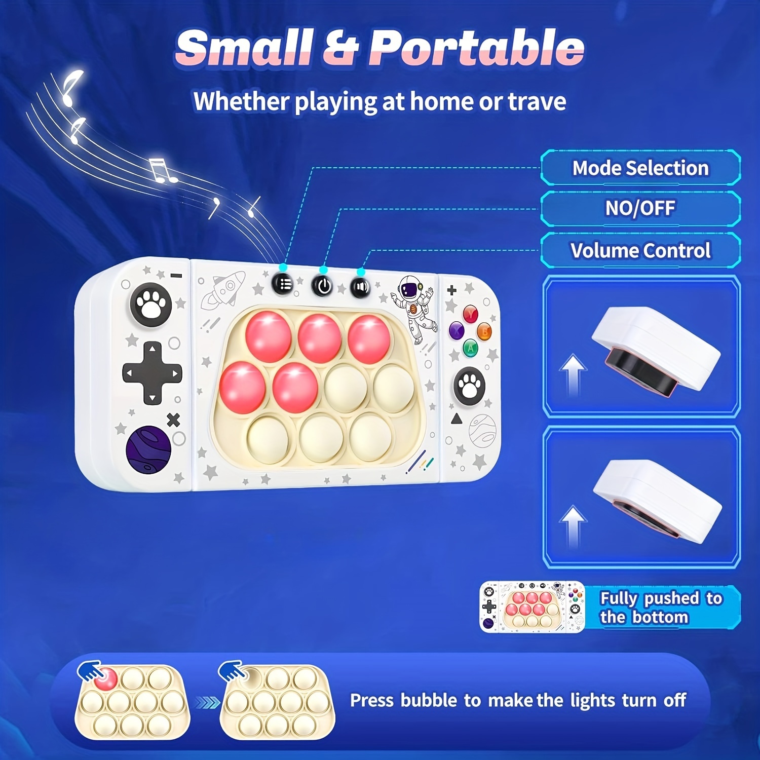 Fast Push Handheld Game Pop Light Game Toys Upgraded Version - Temu  Philippines