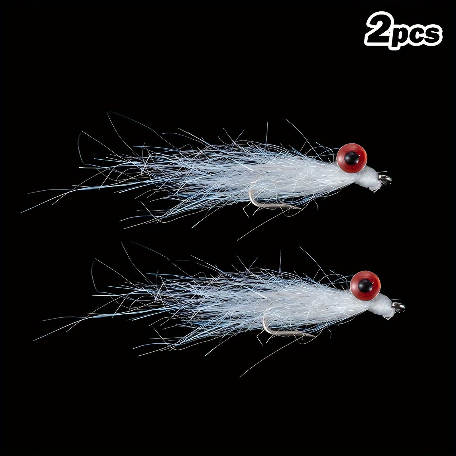 Hand tied Ice Silk Hooks Minnows Fly Bait Artificial Fishing - Temu