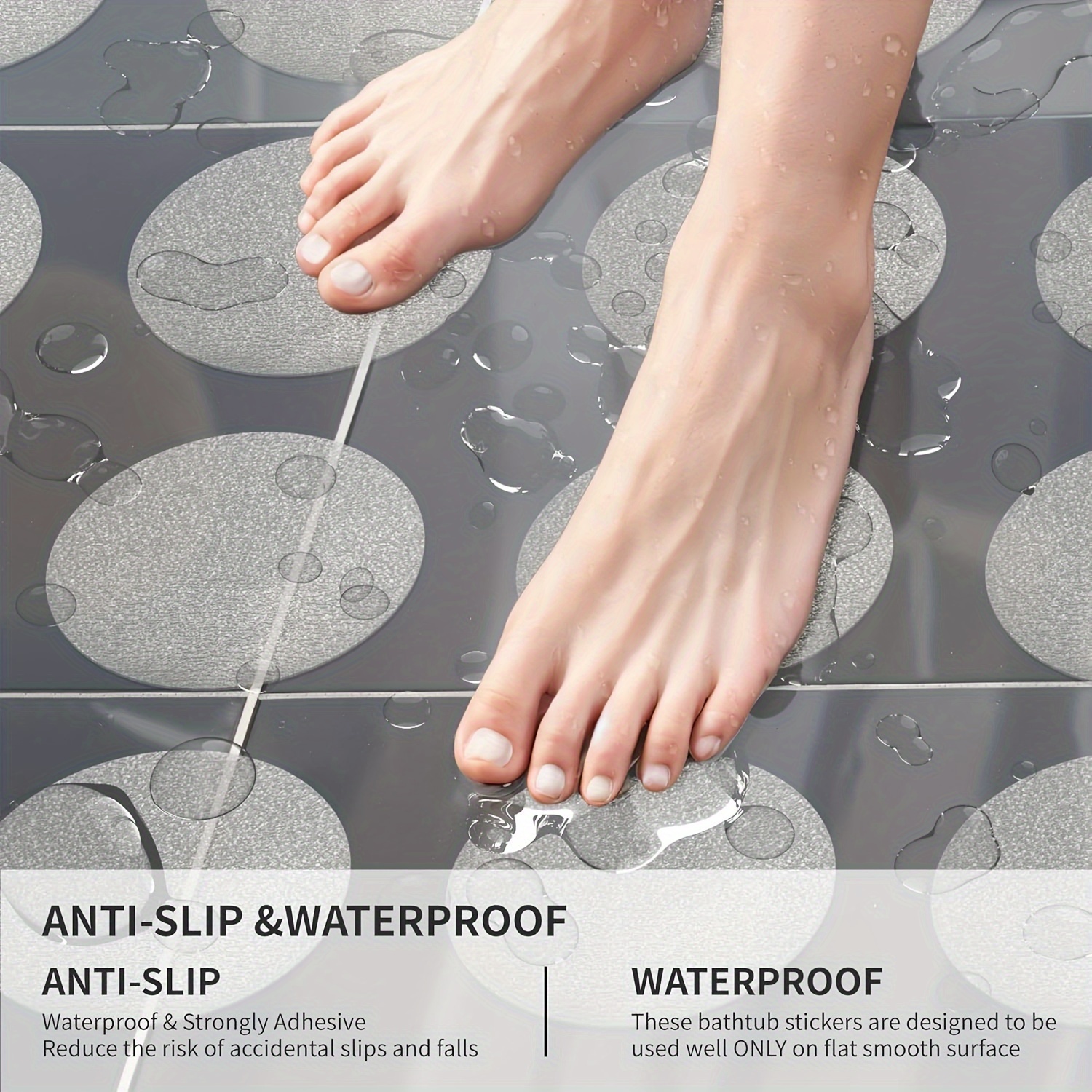 10 20pcs shower stickers for safety bathroom tubs bathtub non slip stickers and   decals scraper for bath tub shower floor round shape clear