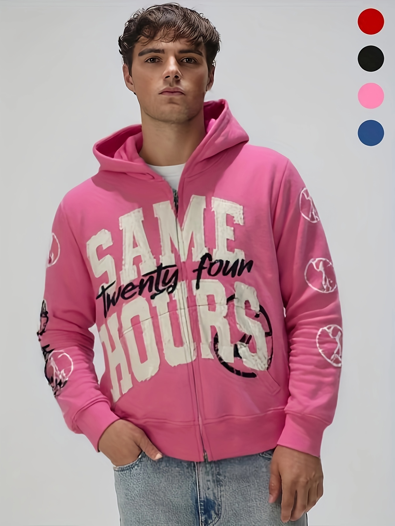 [TWN]★24FW★韓国人気★MAKEJUMP HOODIE Amazon.com: ZENMANCHEN Y2k Hoodie Men Spider Full Zip Hoodie