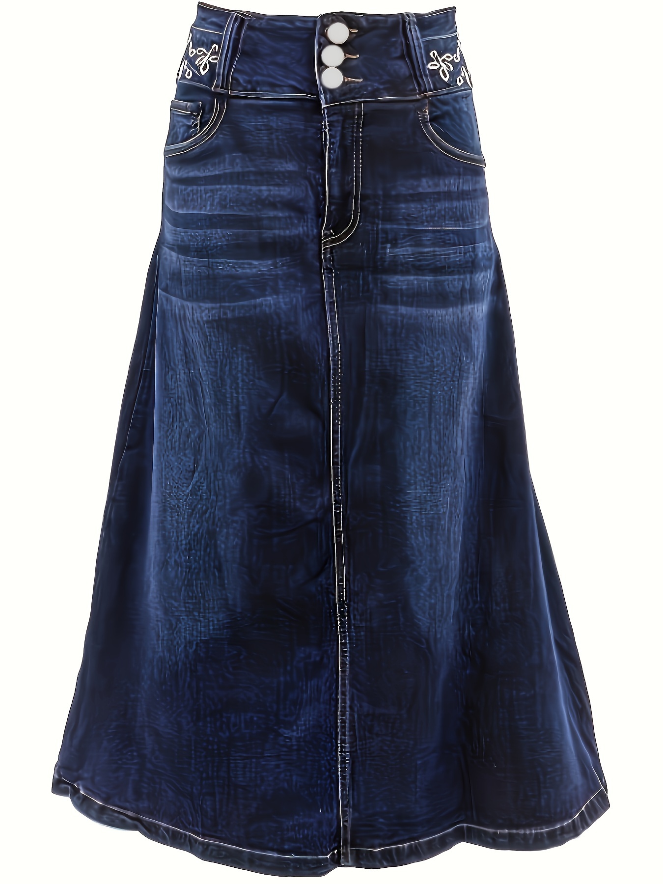 Plus size jean skirts 5t best sale