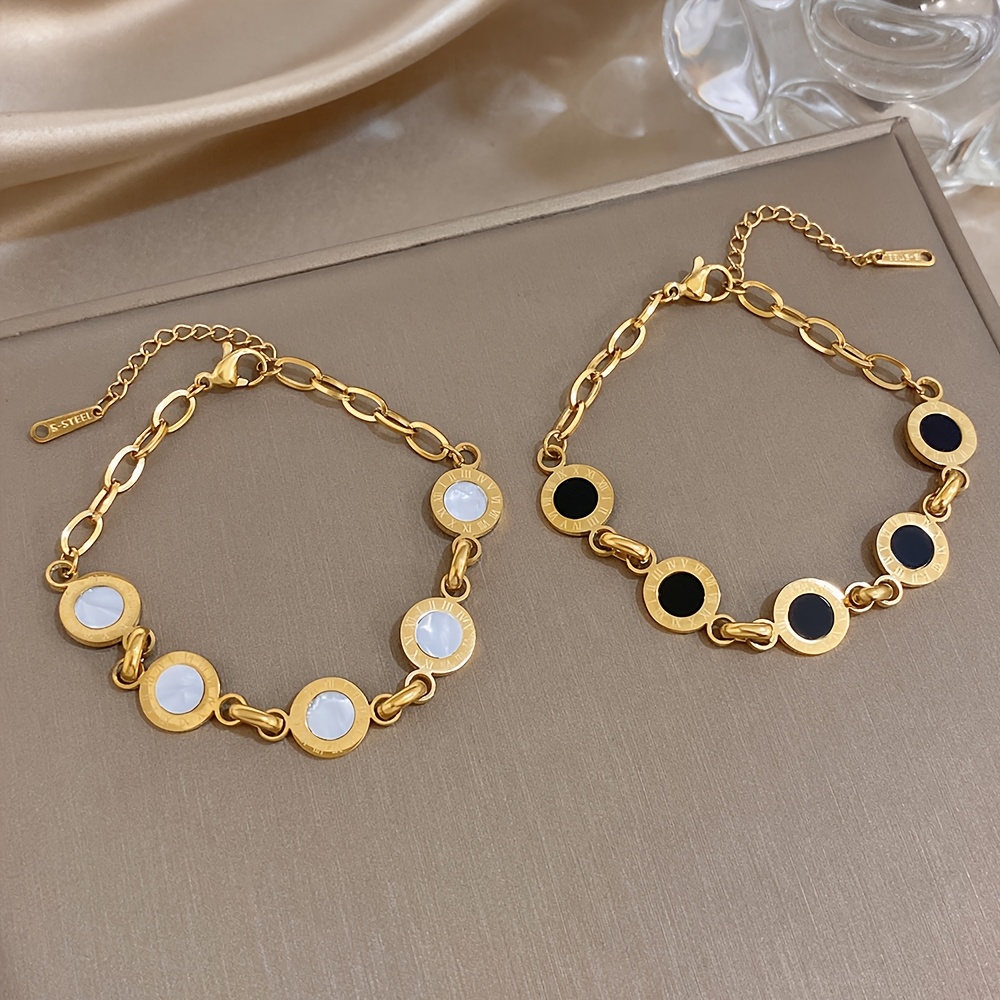 Unisex Retro Charm Adjustable Bracelet with Imitation Stone Beads