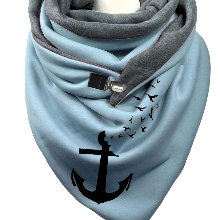 Fashionable Printed Decorative Cold-proof Triangle Scarf Neck Gaiter