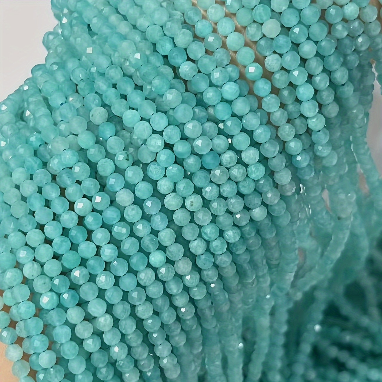 TEMU Multi- Bead String Cut Gemstone Of Tianhe Stone 2mm-3mm, Suitable For Diy Handmade Jewelry Making Bracelets, Necklaces, Etc