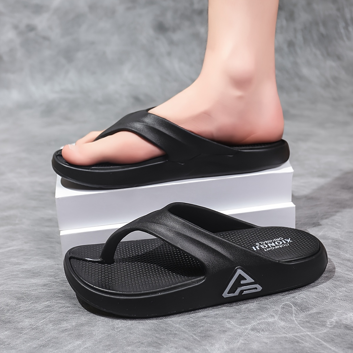 mens stylish eva flip flops soft sole   design ideal for home beach wear lightweight and comfortable beach footwear slipon sandals eva upper sandals Product details 4