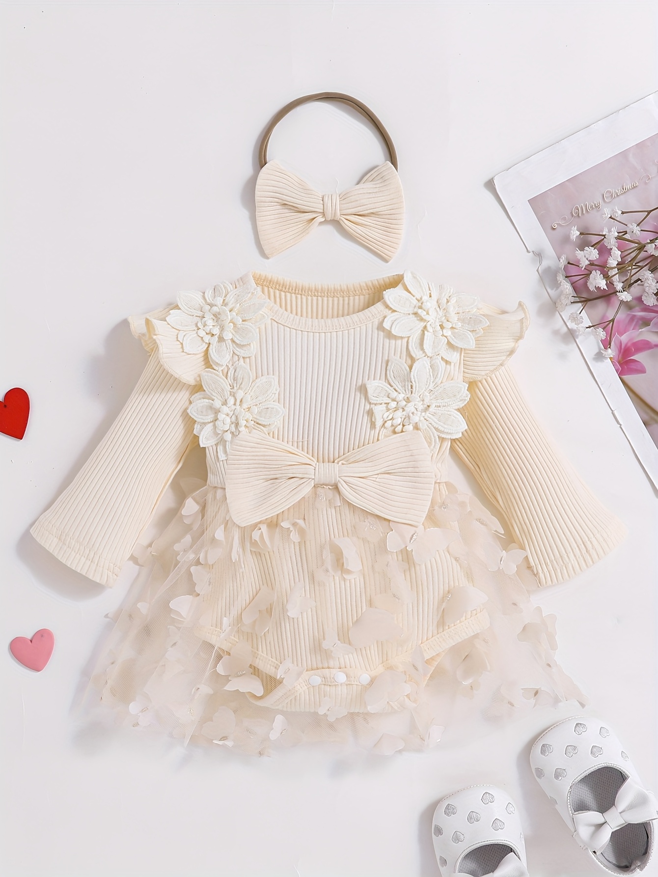 infant holiday dresses 0-3 months Juliette Romper Dress 9-12 Months