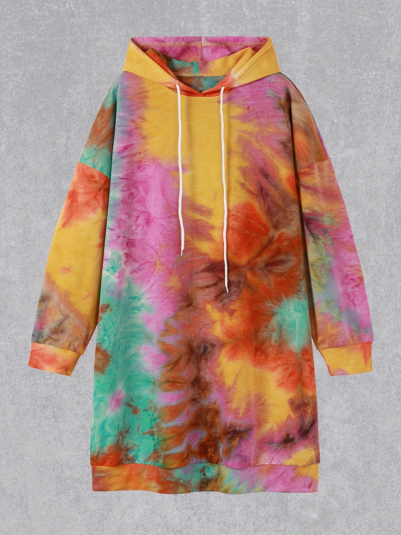 open lace back dress Criminal Damage Tie Dye Printed Logo Hoodie Dress – Dolls Kill