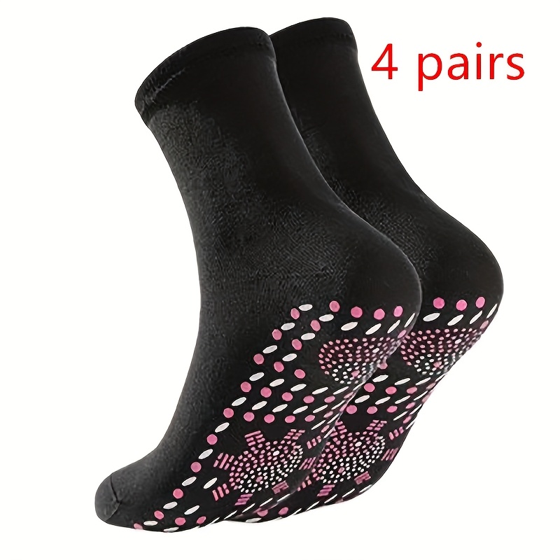 

4 Pairs Warm And Comfortable Winter Socks. Warm Foot Socks. Comfortable, And , Warm And Cold Resistant, Suitable For Outdoor Activities, Skiing, Snowboarding And Hiking.