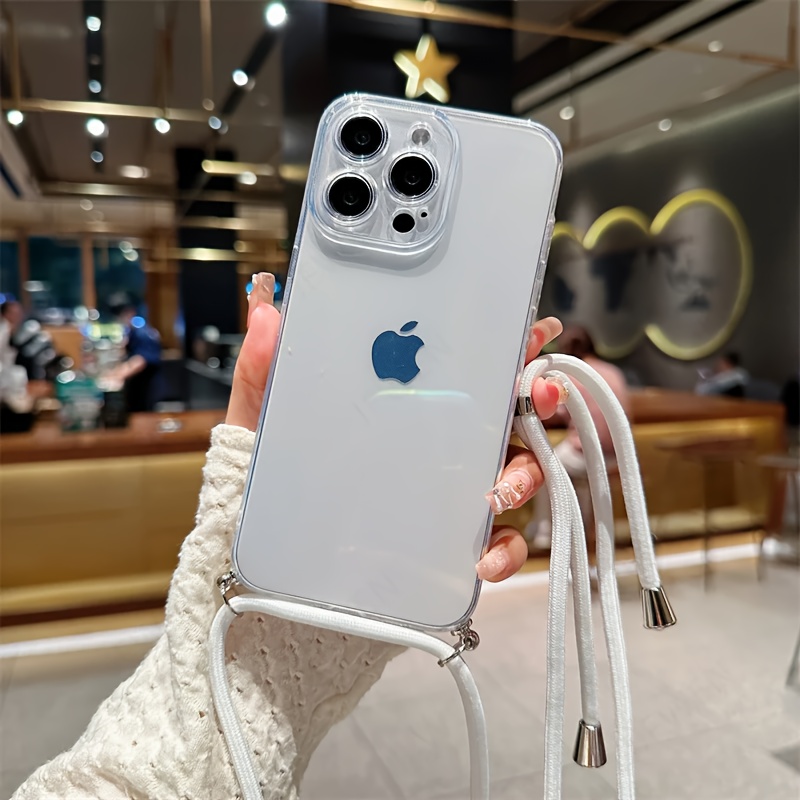 Prekrižna torbica v sladkih barvah, mehka zaščitna ovijalka za iPhone 17 Air, 16, 16E, 15, 14, 13 Pro Max