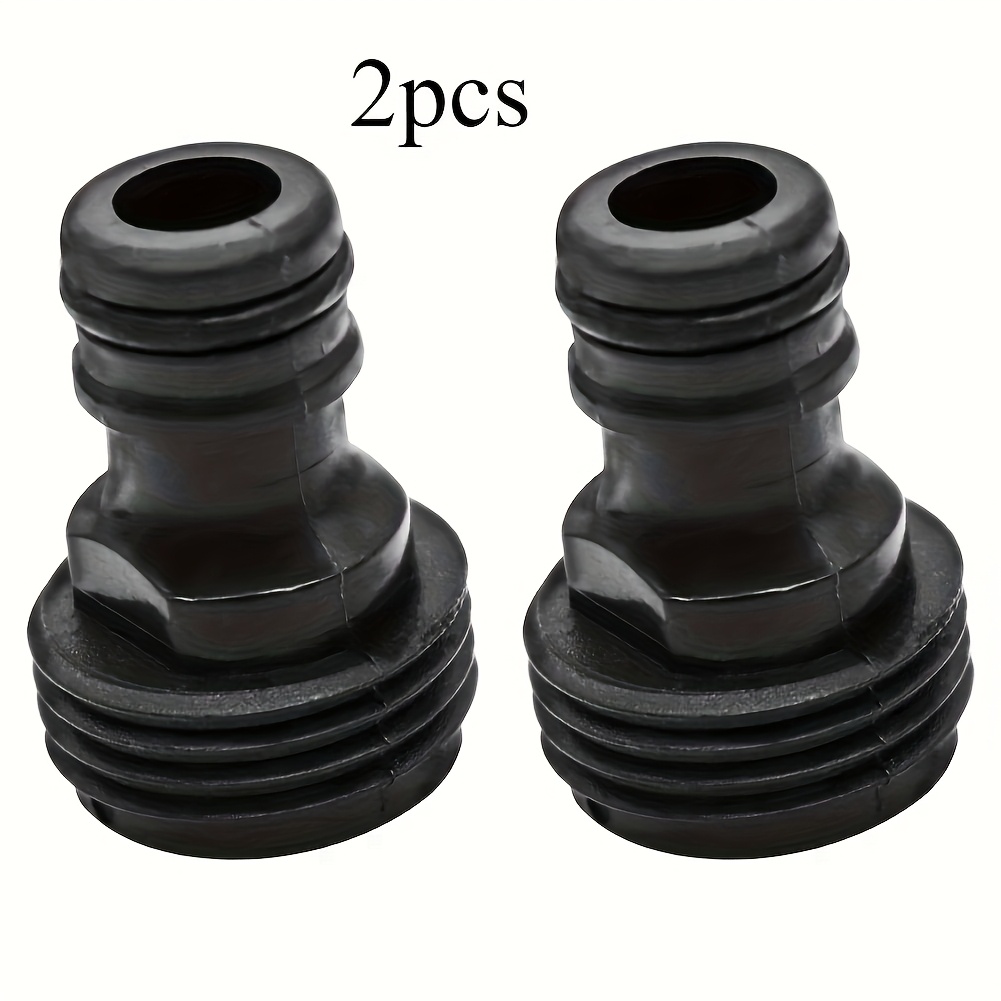 2pcs 3/4" Threaded Quick Connector Garden Water Hose Quick Pipe Connector Tube Fittings Garden Supplies