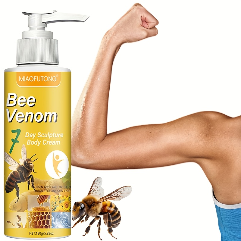 [7 Day Result] 5.29oz Bee Venom Firming Body Cream - Instant Firming, Tightens Sagging And Drooping Skin, Designed For , Abdomen, Thighs, And To Firm, Lift, And Improve Skin, Helping You A - Skincare