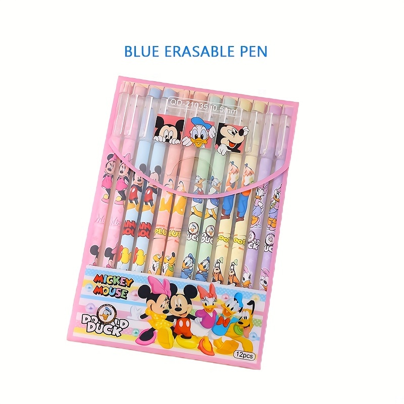 12-Pack UME *-Themed Gel * Pens - Plastic, Lightweight, Quick-Drying, Non-Toxic, Erasable Ink - Medium Point - Cute * &amp; Friends Des