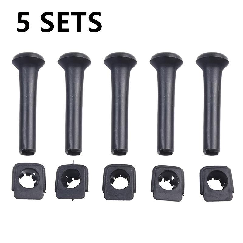 5 Sets Car Door Safety Lock Button Base Locking Knob For Golf Mk2 Mk3 191837187 Knob Pull Security Insurance Auto Security