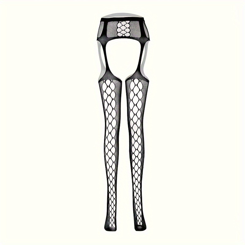 

Hot Hollow Out , High Waist Open Crotch Suspender , Women's & Hosiery