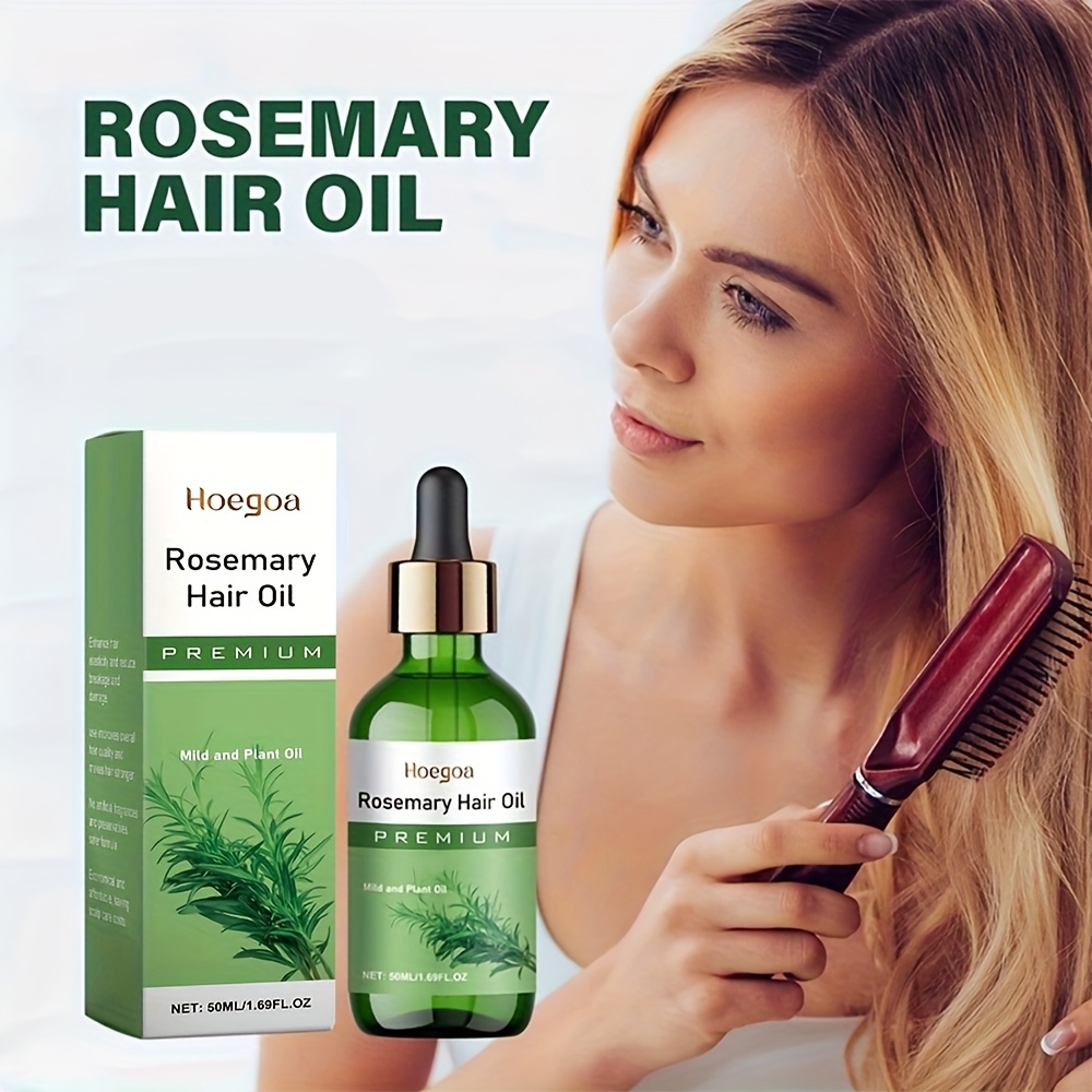 1/2pcs Rosemary Oil Hair Oil - Moisturizing & Nourishing Hair, Dry And Split Hair And Restore Hair to Softness And Luster, Easy to Use, Quickly Absorbed, And Non-Greasy for Holiday Birthday Gifts, 50Ml/1.69Fl.Oz