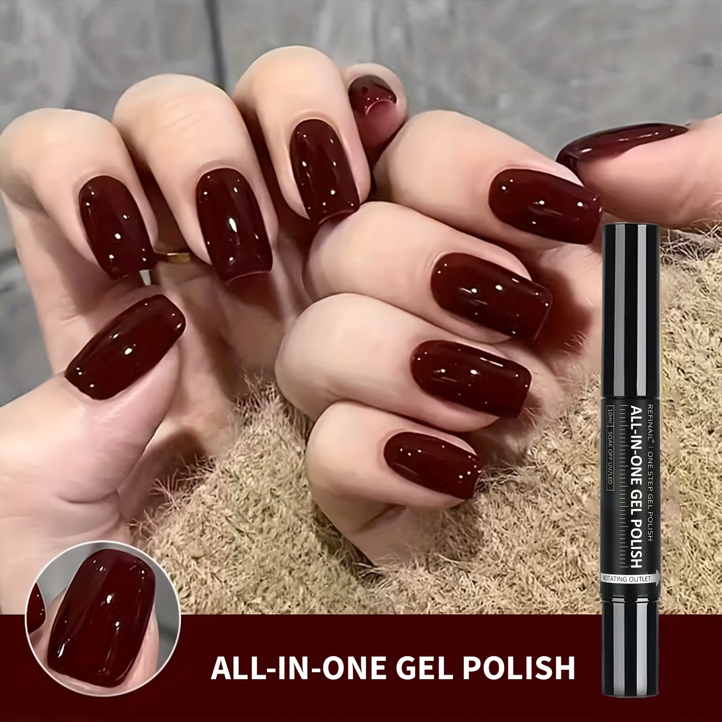 Image of -step Gel Nail Polish, Special Portable Pen Tube Nail Polish, For And Seal, Molding, High Gloss Without Caking, Christmas Eve Halloween Necessities, Nail Care Products