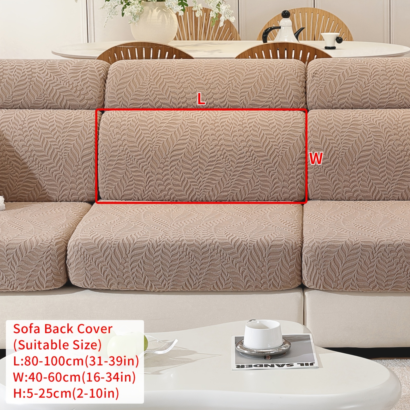 TEMU A Versatile Modern Elastic Sofa Cover Suitable For , Featuring Soft And Breathable Jacquard Fabric. This Protective Cover Is Designed For Chaise