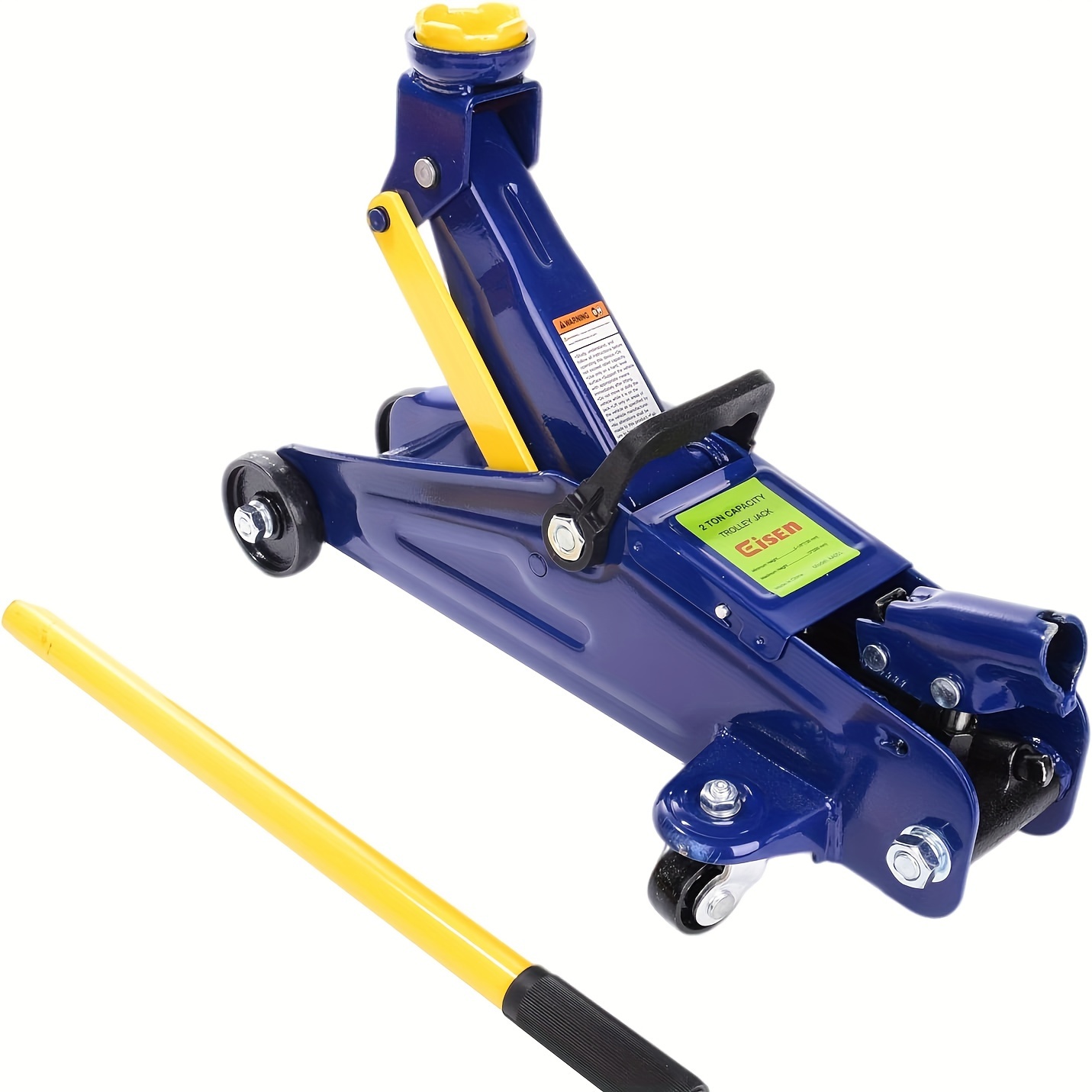 

Heavy Duty Hydraulic Floor Jack, Low Profile Trolley Service Jack, Alloy Steel, Blue