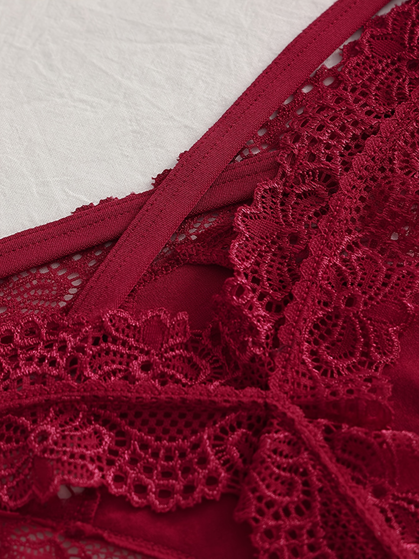 3 stuks Dames Kanten Strings, V-String Slipjes met Contrasterende Lace Randen, Zacht Ademend Ondergoed voor Elke Dag & Speciale Gelegenheden, 3 Kleuren, Panties van Kant, Intiem Onderkledingstukken, Elegant Underwear, Delicaat Ontwerp