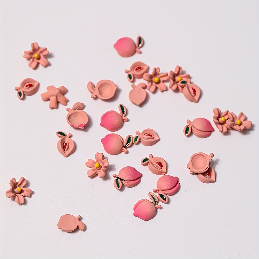 LunarCharm – 100 Fleurs Miniatures Résine – Nail Art, Maison De Poupée, Diorama – Accessoires Floral – Lot Déco