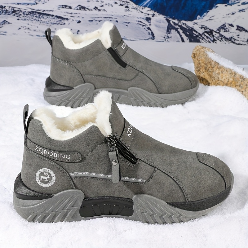 TEMU Comfortable And Warm Men's Trendy Fashion Snow Boots, Zqb81