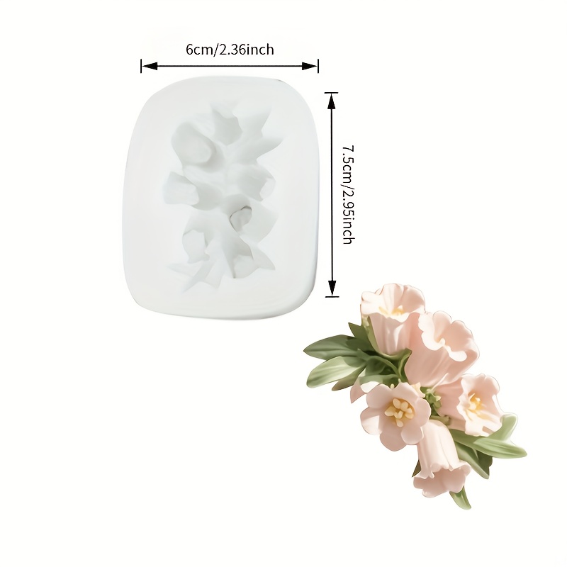 Flower Candle Silicone Mold Candle Mold For Candle Making Valentine's Day Craft Tool 3d Flower Shape Handmade Creative Decoration Mold