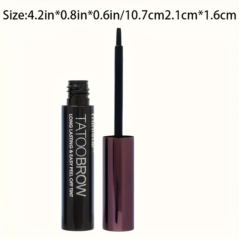 3pcs semi permanent eyebrow gel waterproof long lasting black brown tattoo easy peel off sweatproof brow tint for details 3