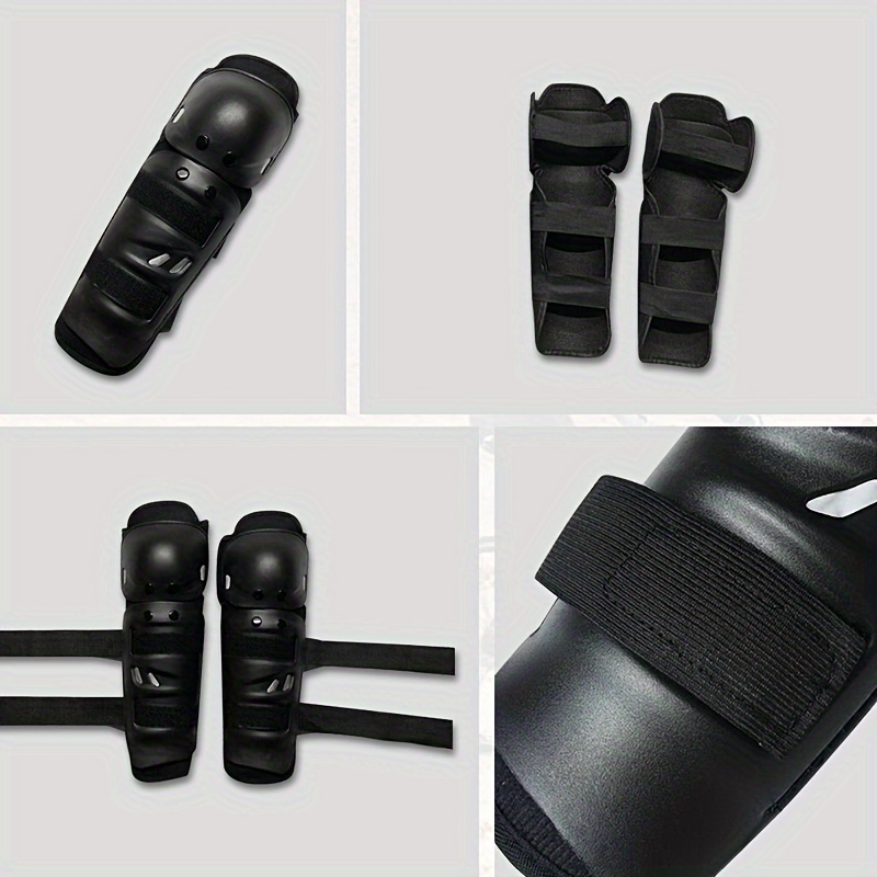 motorcycle knee and elbow protectors 4pcs set round head competition protectors bmx off road bicycle protectors cycling equipment sports protectors details 3