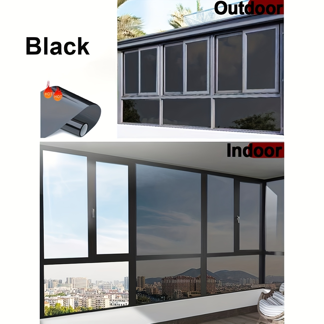 TEMU 1 Package Household Sunscreen Heat Insulation Film Sunshade Anti-ultraviolet Heat Insulation