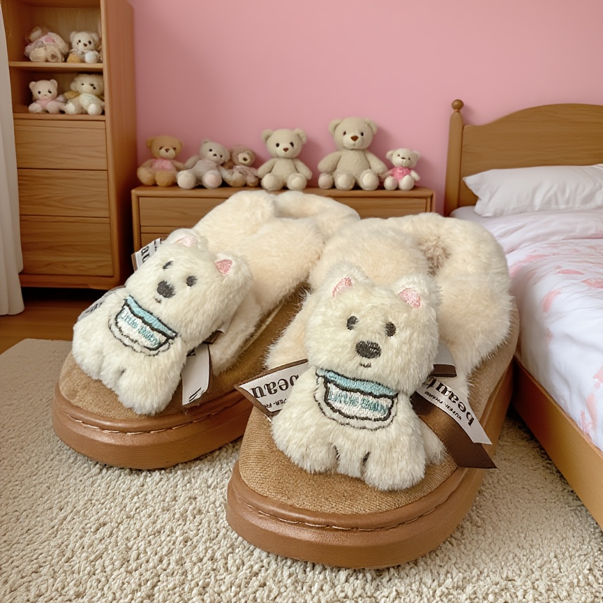zapatillas oso dibujos animados estilo miel mujeres lavable Temu