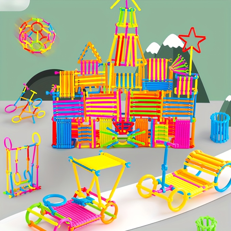 100-Pcs Magic Wand Building Blocks, STEM Toy Set
