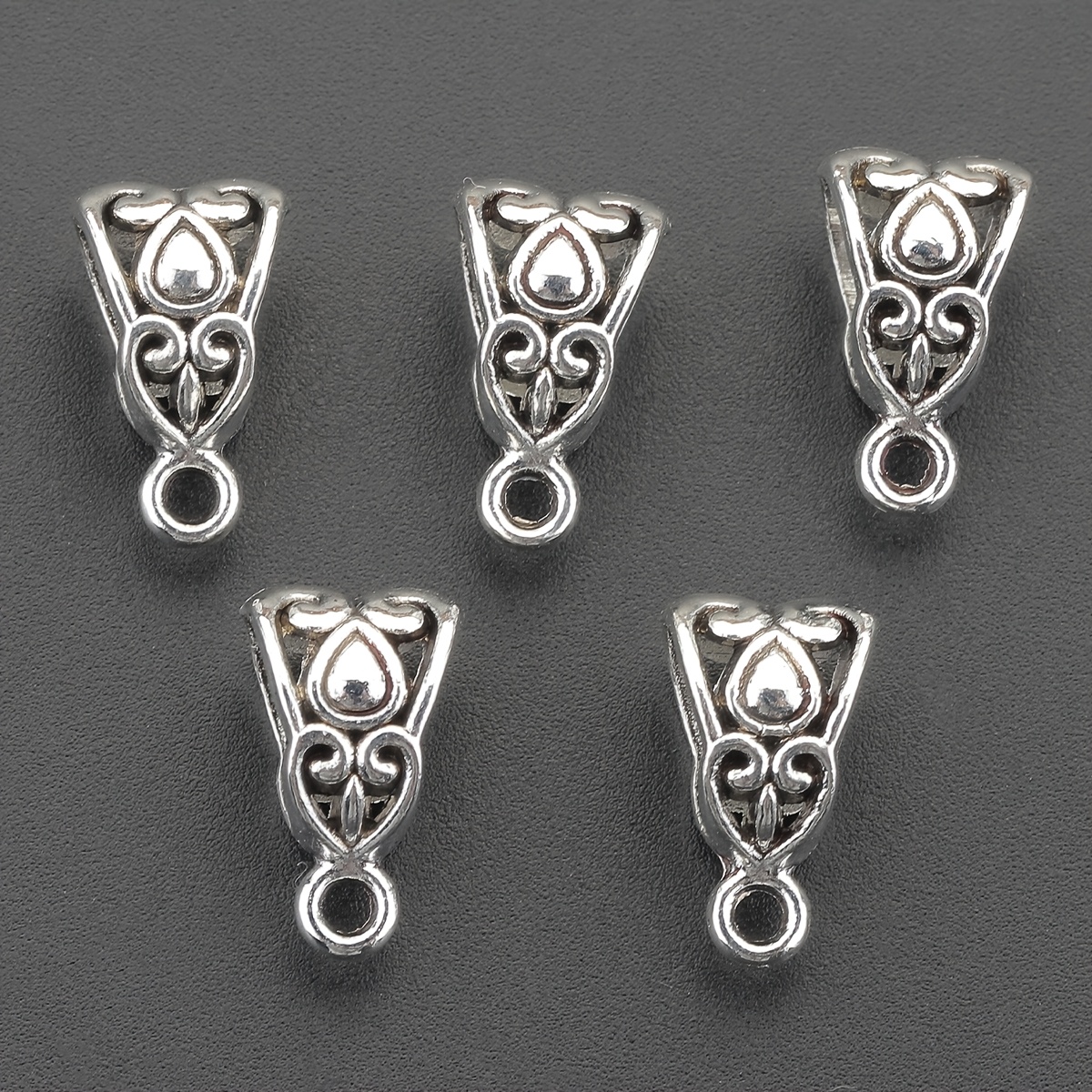 30pcs Alloy T-shaped Pendant Clasps - Large Hole Spacer Beads For Making, Necklace & Bracelet Connectors Beads For Jewelry Making