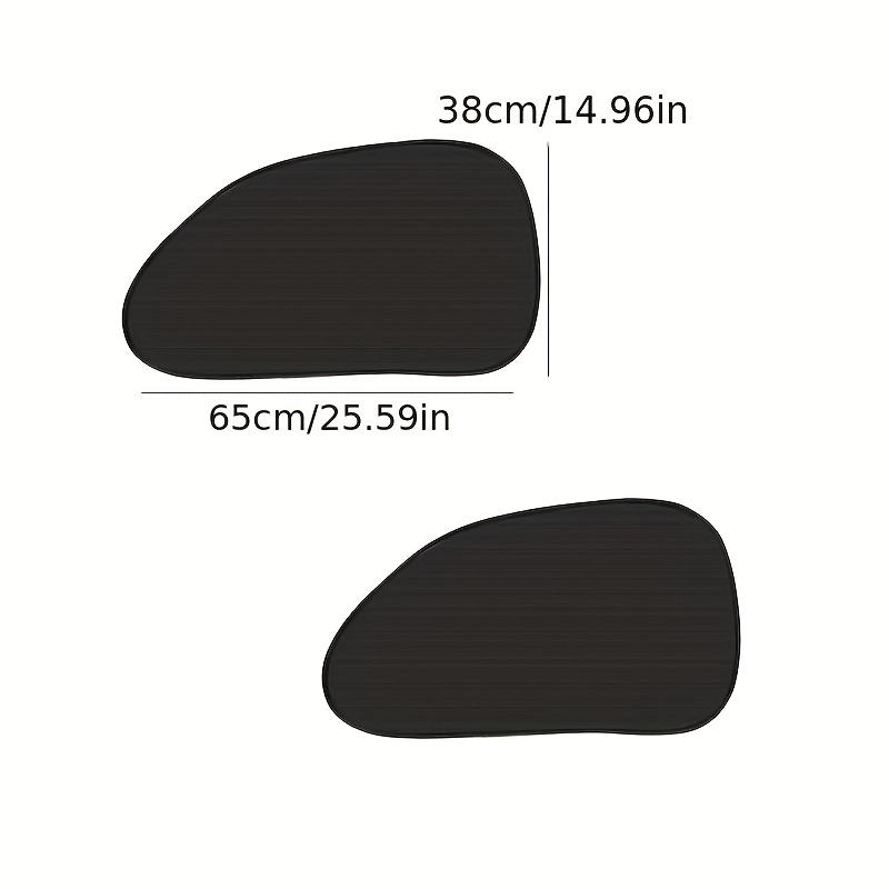 2-pack Car Black Mesh Sun Visors