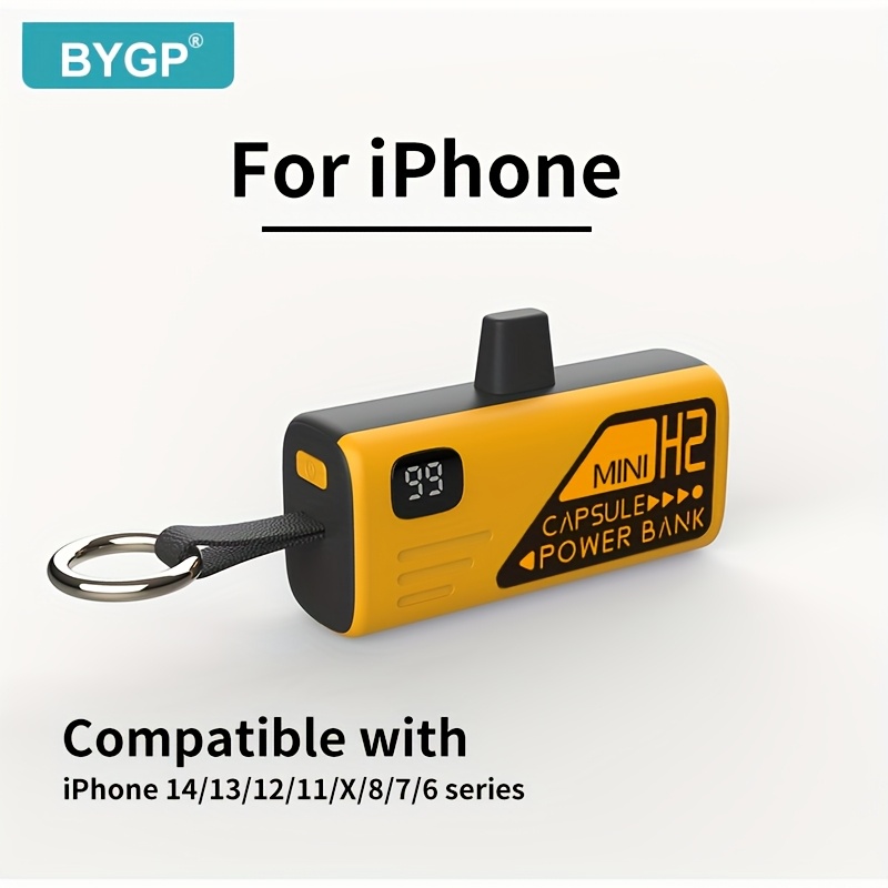 Bygp 5000mah Mini Portable Charger, Battery Pack Travel Mobile Phone Charger, Compatible With Iphone/ipad Pro/ , Emergency Power Pocket Charging Bank, Usb Mobile Battery Pack, Gift