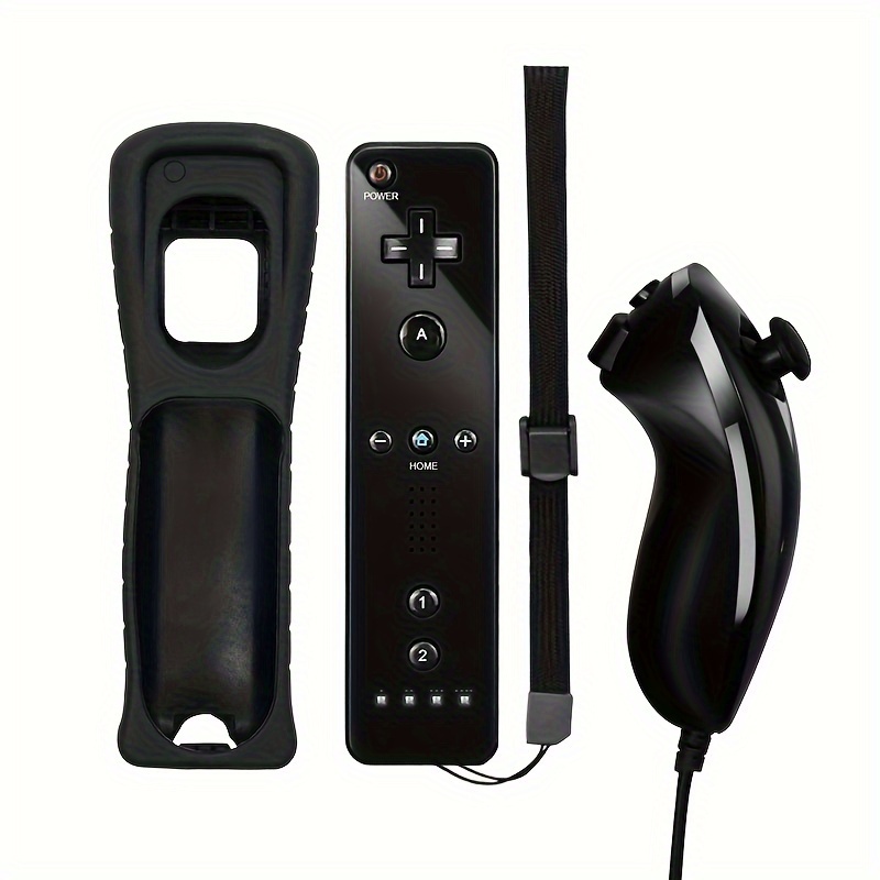

With Nunchuck, Wii Controller With Nunchuck, Compatible With Nintendo Wii/wii U, Black