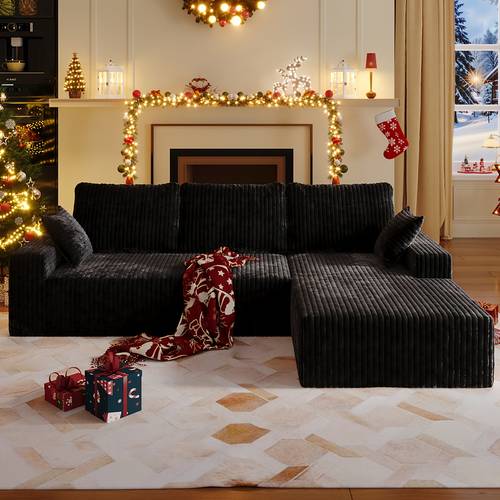 108 sectional sofas for living room modular sectional sofa with l shaped chaise boneless couch comfortable corduroy fluffy sofa with deep seat and side pockets no