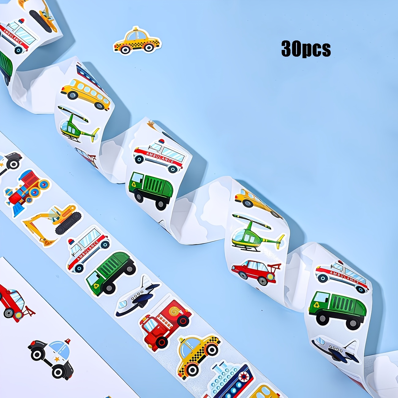 Transportation, Car, Airplane Stickers, Party Gift Packaging Labels, Sticker Scrapbooks, Stationery