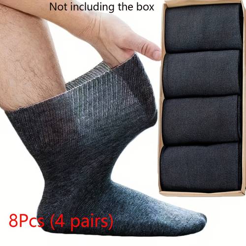 8pcs extra large socks non restrictive cuff soft breathable fabric designed for sensitive feet and swelling unisex nonrestrictive fit loose fit suitable for neuropathy swelling or