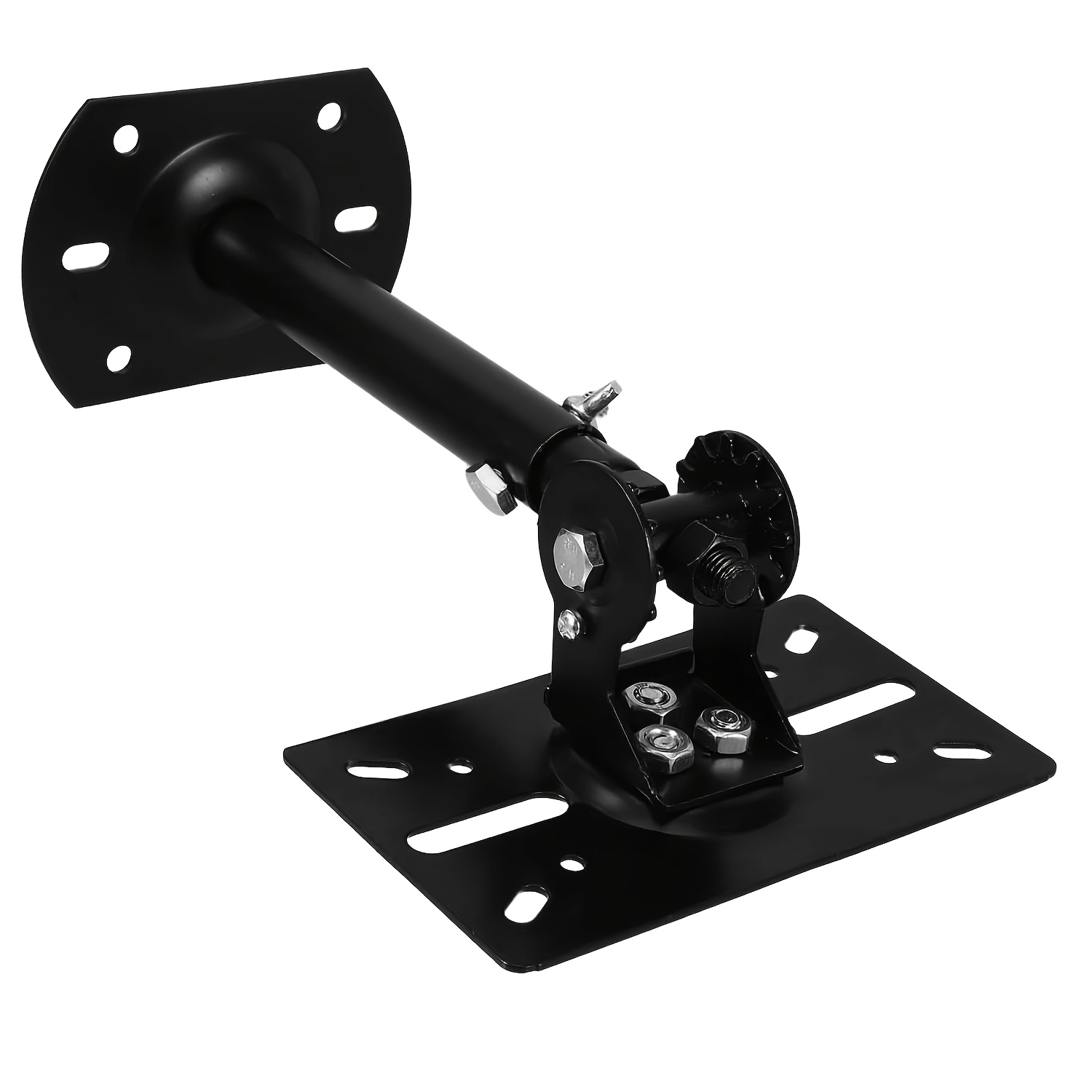 2pcs Metal Speaker Wall Brackets Holder Mount, Adjustable Tilt Swivel