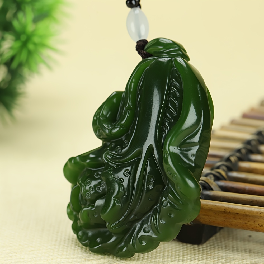 Natural Stone Ethnic Style Pendant Necklace, Prosperity Symbol