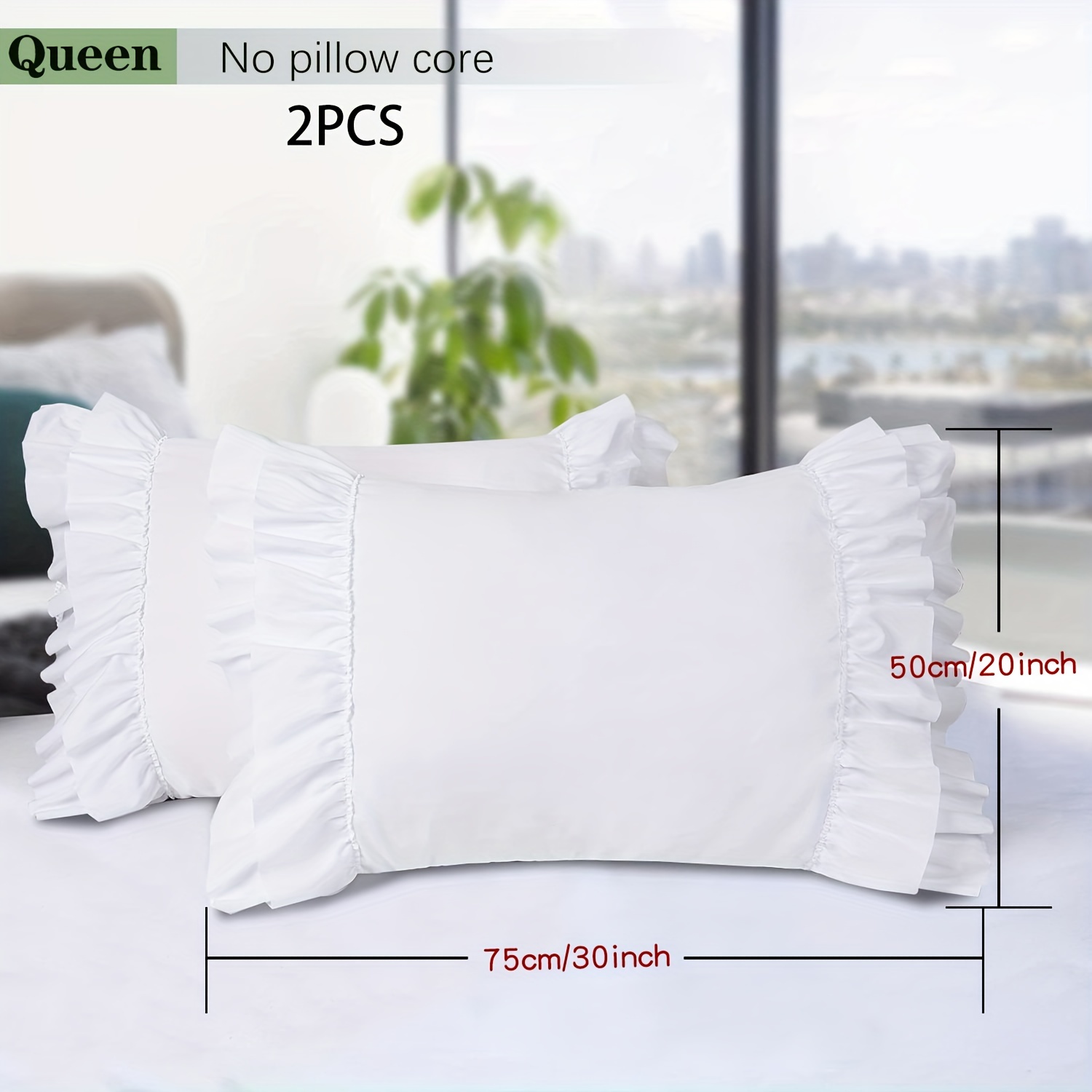 TEMU 2pcs Pastoral Style Hand- Pillowcase (not Including Pillow Core), French Country Style Retro Pillowcase, Soft And Comfortable Fabric Fashion