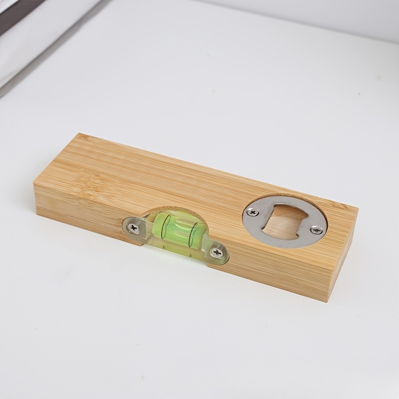 3pcs Set Recycled Wood Handle Stainless Steel Bottle Opener - Horizontal Tool Design, Durable High-quality Beer And Beverage Opener, Suitable For Dad Grandpa Birthday Thanksgiving, Gift