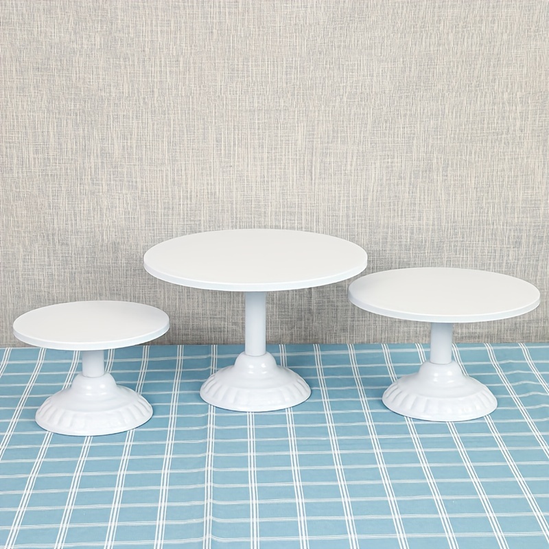 8/10/12 Inch Three-piece Set European Iron Cake Stand Dessert Tray Dessert Table Wedding Props Afternoon Tea Birthday Party Display Stand Fruit Plate